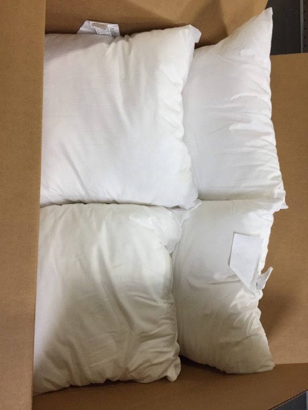 Photo 1 of 4 PILLOWS WHITE SIZE 18 X18 