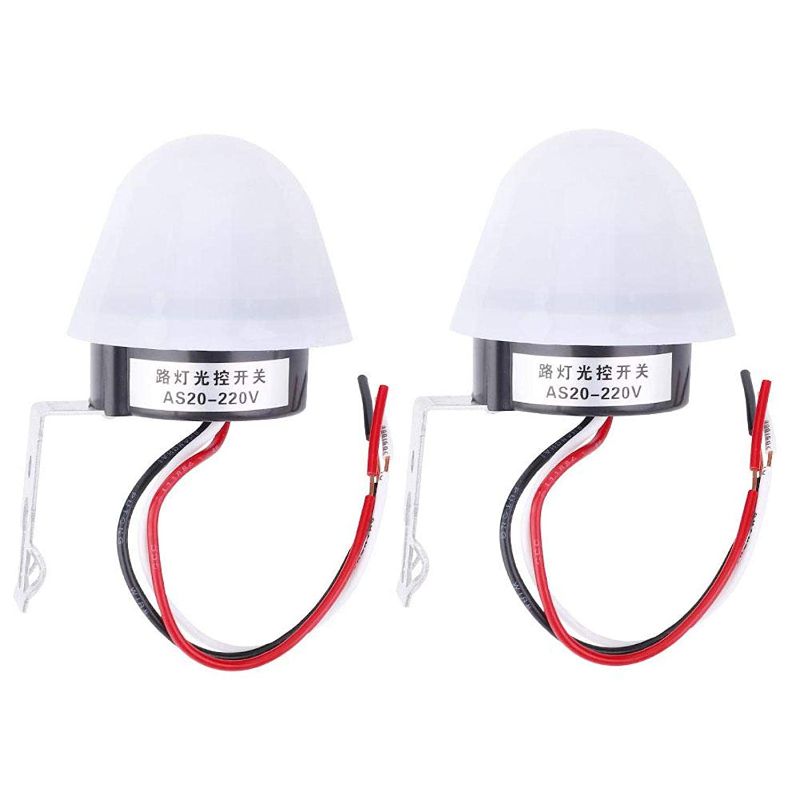 Photo 1 of 2pcs Automatic On Off Adjustable Street Light Photoswitch Photocell Sensor Switch Photo Control Sensor Switch(12V 10A 50Hz)
