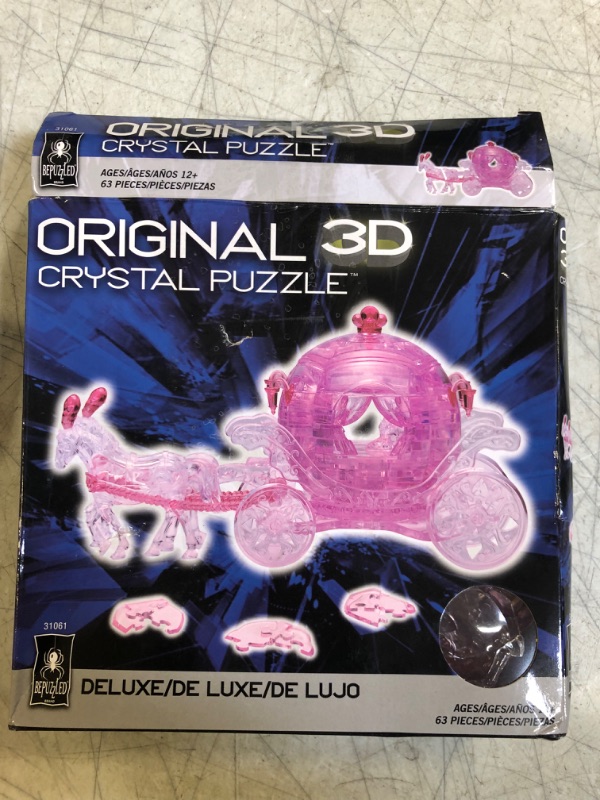 Photo 3 of Carriage Original 3D Crystal Puzzle from BePuzzled Ages 12 and up
