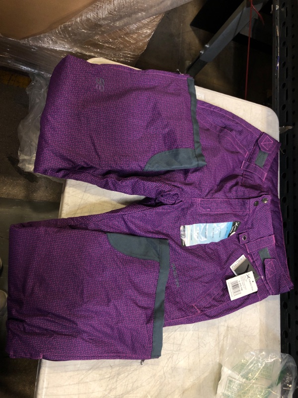 Photo 2 of Arctix Women's Insulated Snow Pants, Moguls Print Purple, Large
