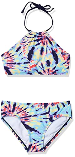 Photo 1 of Kanu Surf Girls' Mahina UPF 50+ Beach Sport Halter Bikini 2-Piece Swimsuit, Camille Multi, 12
