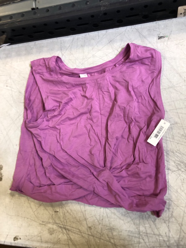 Photo 1 of PURPLE CROP TOP SHIRT SIZE L 