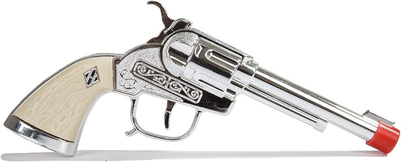 Photo 1 of PARRIS CLASSIC QUALITY TOYS EST. 1936 Cowboy Die Cast Steel Side Loading Toy Pistol
MISSING ORANGE TIP**************
