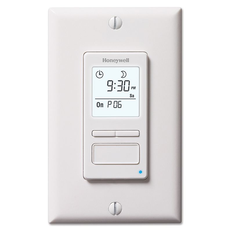 Photo 1 of HONEYWELL Programmable Solar Light Switch 7 Day White
