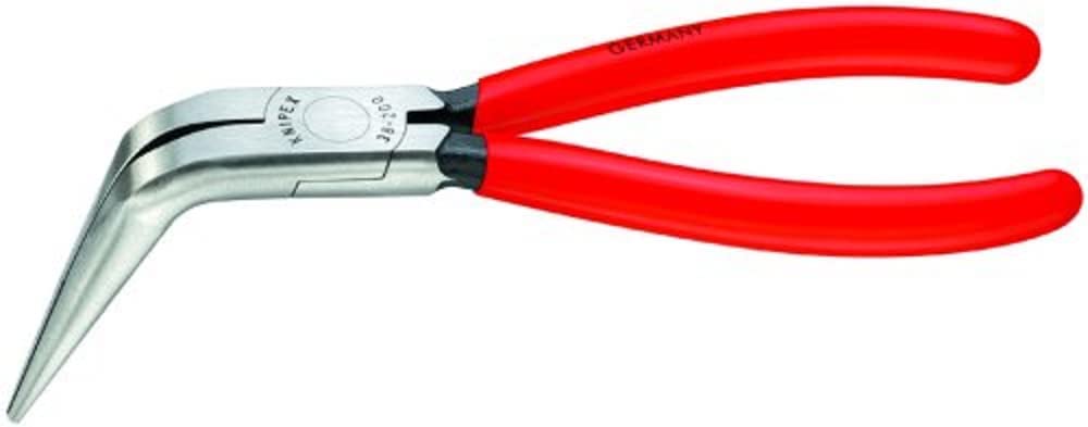 Photo 1 of *RED KNIPEX - 38 71 200 Tools - Long Nose Pliers Without Cutter, Angled (3871200)