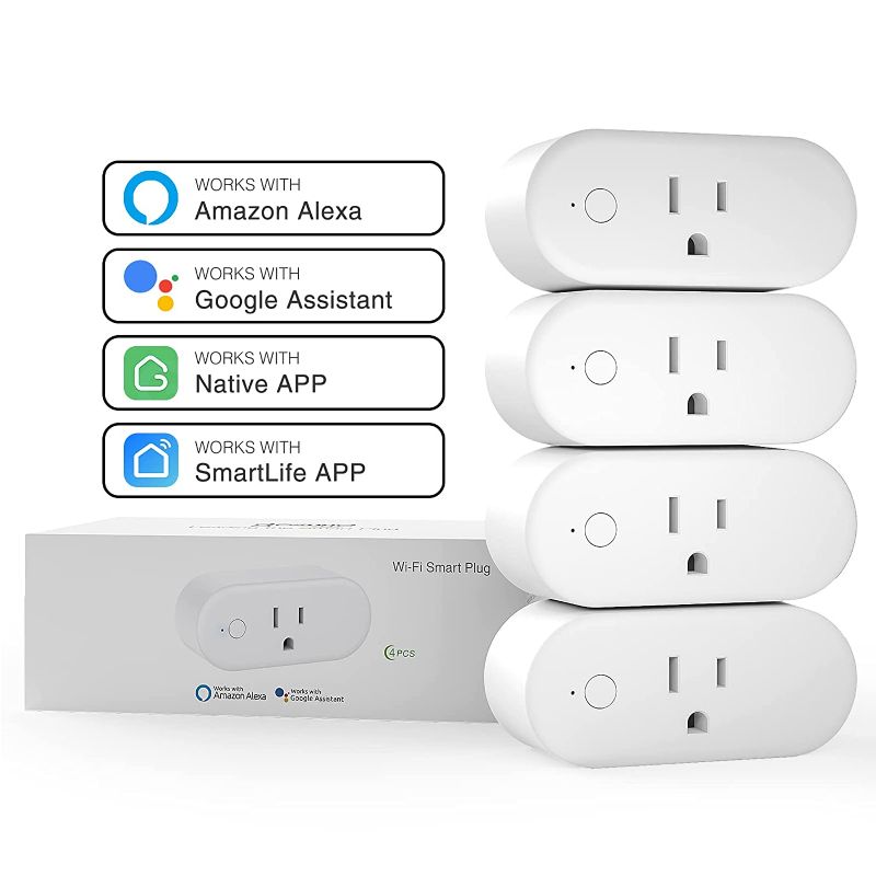 Photo 1 of Smart Plugs That Work with Alexa, Google Home, and Smart Life Apps (4 Pack)