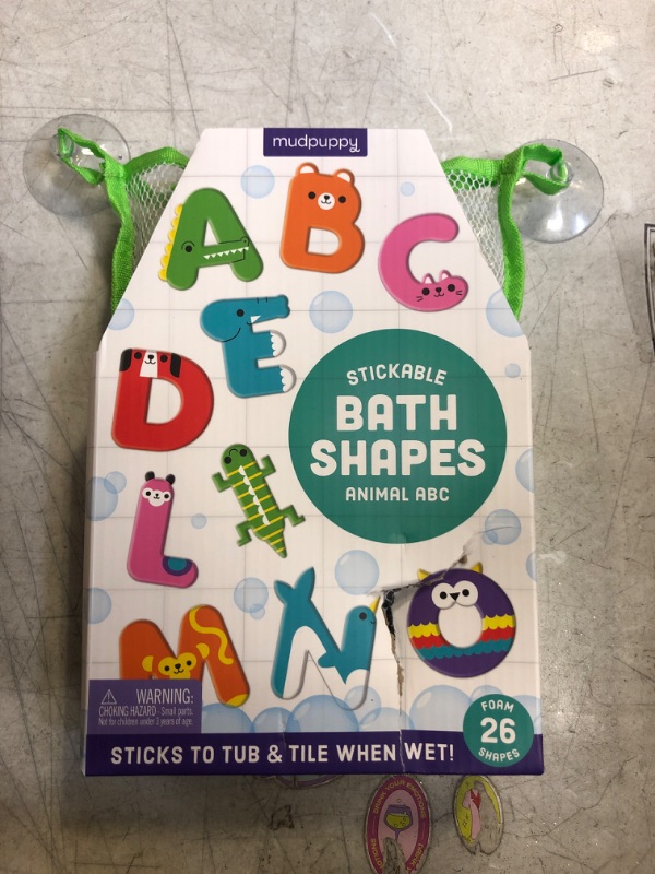 Photo 2 of Animal ABC Stickable Foam Bath Shapes  -- FACTORY SEALED --
