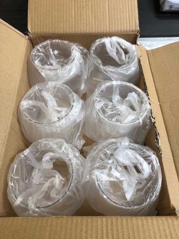 Photo 2 of [6 Pack] 27 Ounce Largest Mini Plastic Fish Bowls for Decoration - Fun Sized Plastic Fish Bowls for Drinks to Start the Party - Clear Plastic Vase for Stunning Centerpieces - Plastic Fish Bowl Set
