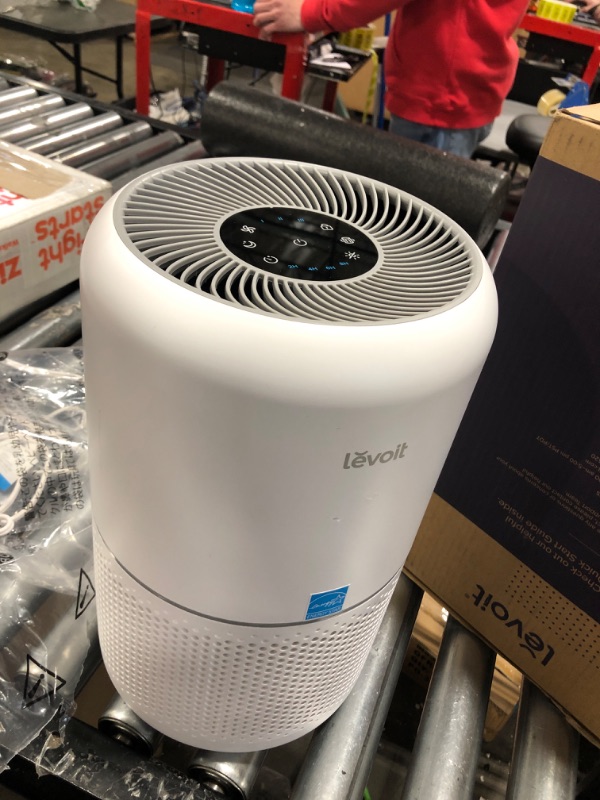 Photo 2 of LEVOIT Air Purifiers for Bedroom Home, HEPA Filter Cleaner with Fragrance Sponge for Better Sleep, Filters Smoke, Allergies, Pet Dander, Odor, Dust, Office, Desktop, Portable, Core Mini, White
