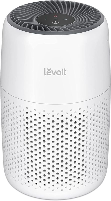 Photo 1 of LEVOIT Air Purifiers for Bedroom Home, HEPA Filter Cleaner with Fragrance Sponge for Better Sleep, Filters Smoke, Allergies, Pet Dander, Odor, Dust, Office, Desktop, Portable, Core Mini, White
