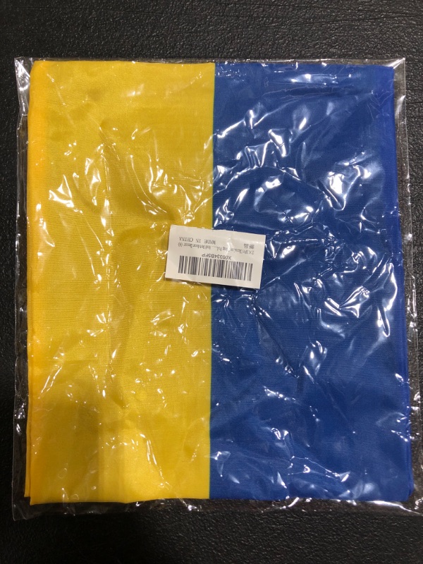 Photo 2 of 2×3Ft Ukraine Flag Polyester Flag With Two Grommets For Indoor And Outdoor Decor Clear 2×3Ft