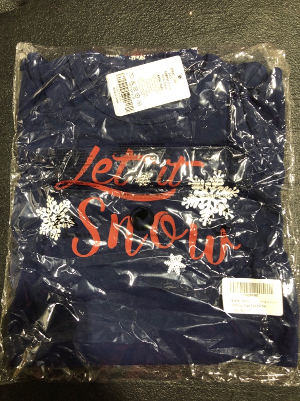 Photo 1 of "LET IT SNOW" TODDLER PAJAMA SET. BLUE. SIZE 3T. NEW!