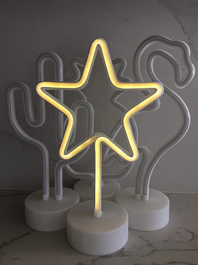 Photo 1 of Battery Operated LED Neon Lamp (Star) 