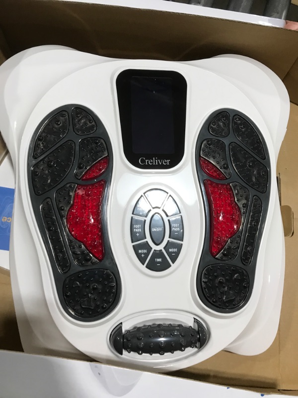 Photo 2 of Creliver Foot Circulation Plus EMS & TENS Foot Nerve Muscle Massager, Electric Foot Stimulator Improves Circulation, Feet Legs Circulation Machine Relieves Body Pains, Neuropathy (FSA or HSA Eligible)