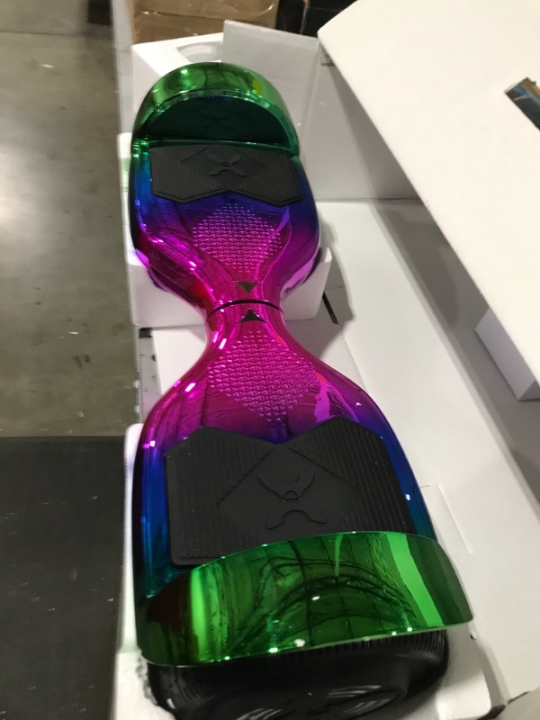 Photo 2 of Hover-1 Helix Electric Hoverboard | 7MPH Top Speed, 4 Mile Range, 6HR Full-Charge, Built-in Bluetooth Speaker, Rider Modes: Beginner to Expert Hoverboard Iridescent