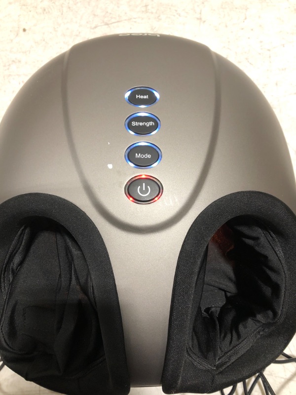 Photo 3 of Breo Foot Massager Machine with Heat, Shiatsu Deep Tissue Kneading, Rolling Massage for Relief, Fits Feet Up to Men Size 12 1 Count (Pack of 1)