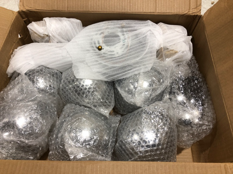 Photo 1 of  Spherical Glass Pendant Light Fixtures- 8 spheres- not sure exact product
