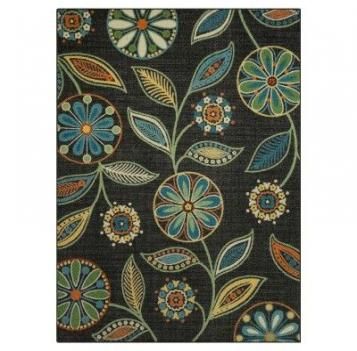 Photo 1 of Floral Winslow Tufted Rug - Maples

