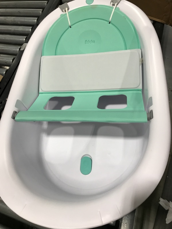 Photo 2 of 4-in-1 Grow-with-Me Bath Tub by Frida Baby Transforms Infant Bathtub to Toddler Bath Seat with Backrest for Assisted Sitting in Tub
