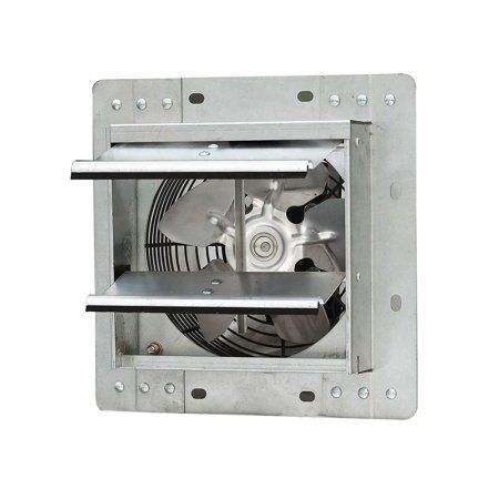 Photo 1 of Dr. Heater USA ILG8SF7V 7 in. ILiving Speed Shutter Exhaust Fan Crawl Space Ventilator - Wall Mounted Silver
