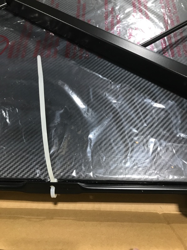 View 5 of 40in Computer Desk Z Shaped Gaming Table Ergonomic Home Office Desk Table Pc Gaming Workstation with Carbon Fiber Surface