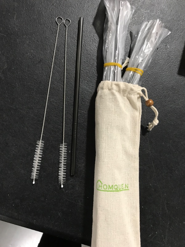 Photo 1 of 10 Metal Straws With Cleaner