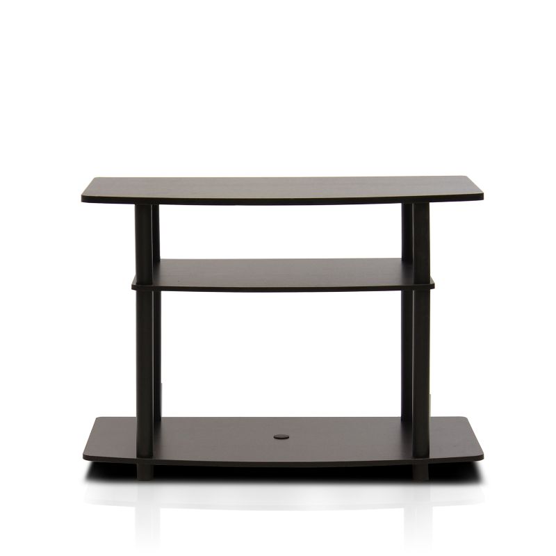 Photo 1 of  Furinno 13192DBR/BK Turn-N-Tube No Tools 3-Tier TV Stands 