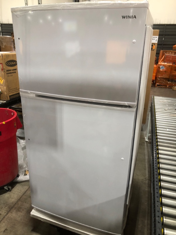 Photo 2 of  Winia WTE21GSWMD 21 Cu. Ft. Top Mount Refrigerator With Factory Installed Ice Maker - White 