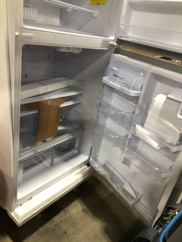 Photo 3 of  Winia WTE21GSWMD 21 Cu. Ft. Top Mount Refrigerator With Factory Installed Ice Maker - White 