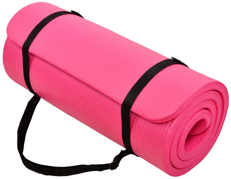 Photo 1 of 1-Inch Yoga Mat, Pink 