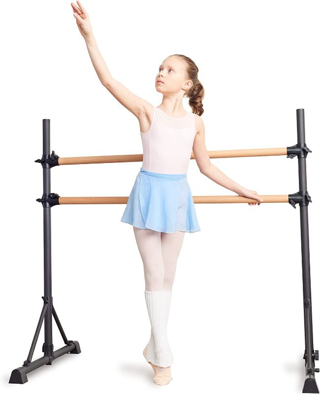 Photo 1 of  Victorem Portable Ballet Barre for Home - 4 FT. Ballet Bar for Ballet, Dancing or Stretching, Ballet Barres for Adults - Bonus Resistance Band Included 