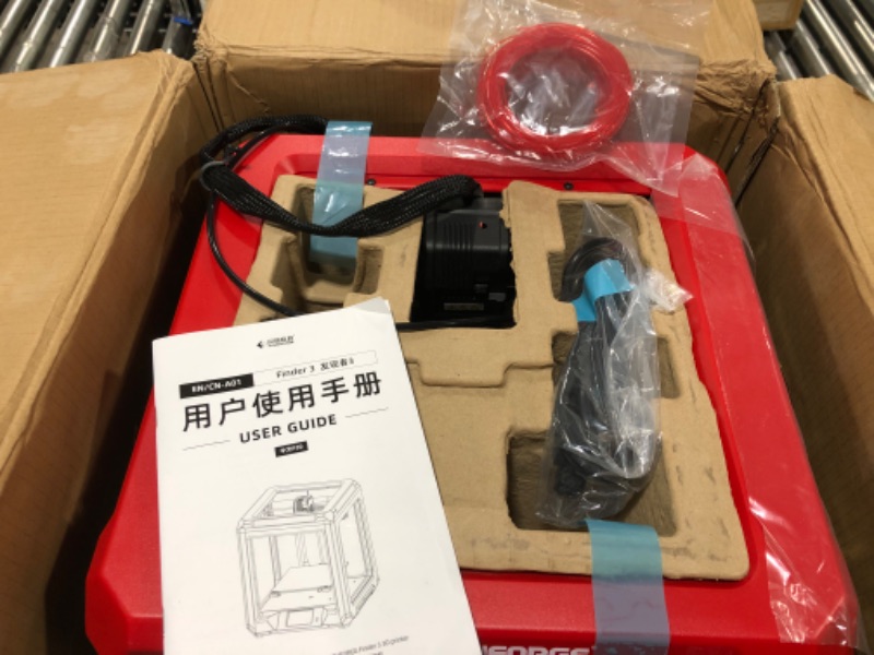 Photo 1 of Flashforge 3D Printer Finder 3 Glass Heating Bed with Removable PEI Surface and Magnetic Platform, Fully Assembled, Large FDM 3D Printers with 7.5" x 7.7" x 7.9" Printing Size