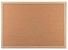 Photo 1 of U Brands Cork Bulletin Board, 17 x 23 Inches, Light Birch Wood Frame (265U00-01)
