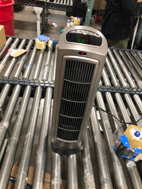 Photo 2 of Lasko 1500W Digital Ceramic Space Heater, 755320, Silver----------DOES NOT INCLUDE REMOTE