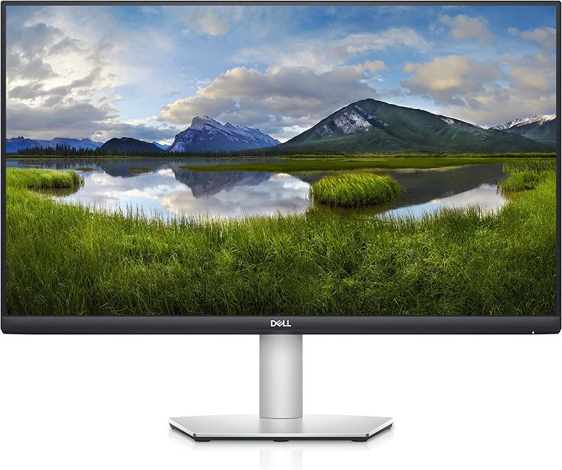 Photo 1 of Dell S2722QC 27-inch 4K USB-C Monitor - UHD (3840 x 2160) Display, 60Hz Refresh Rate, 8MS Grey-to-Grey Response Time (Normal Mode), Built-in Dual 3W Speakers, 1.07 Billion Colors - Platinum Silver
(MISSING HARDWARE-----CORNER OF MONITOR IS CRACKED)
