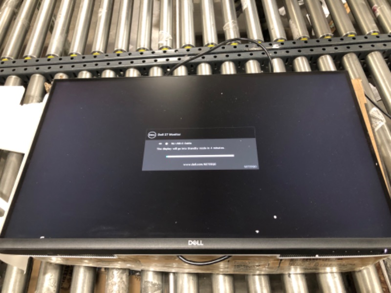 Photo 1 of Dell S2722QC 27-inch 4K USB-C Monitor - UHD (3840 x 2160) Display, 60Hz Refresh Rate, 8MS Grey-to-Grey Response Time (Normal Mode), Built-in Dual 3W Speakers, 1.07 Billion Colors - Platinum Silver
(MISSING HARDWARE-----CORNER OF MONITOR IS CRACKED)
