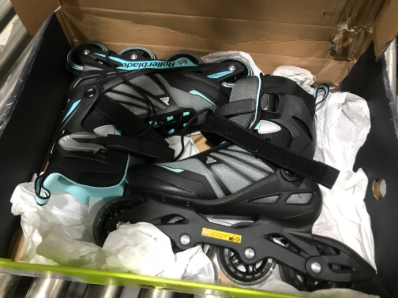 Photo 2 of  Rollerblade Zetrablade Women S Adult Fitness Inline Skate Size 7 Black & Blue 