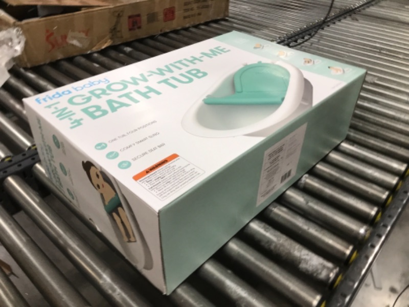 Photo 1 of 4-in-1 Grow-with-Me Bath Tub by Frida Baby Transforms Infant Bathtub to Toddler Bath Seat with Backrest for Assisted Sitting in Tub