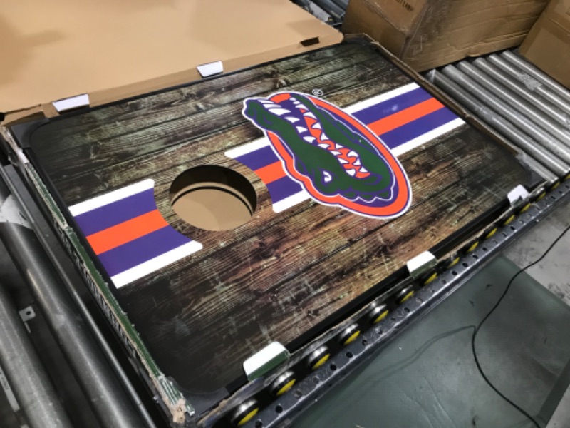 Photo 2 of  Wild Sports NCAA Florida Gators 2' X 3' MDF Deluxe Cornhole Set - with Corners and Aprons, GATORS