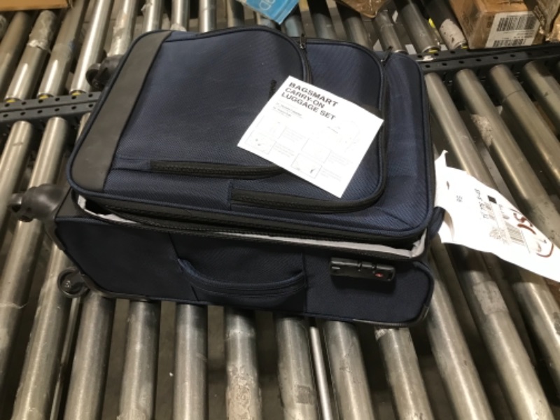 Photo 2 of  BAGSMART Luggage, Expandable Carry on Luggage Airline Approved, Lightweight Carry on Suitcase with Spinner Wheels, Blue 21 INCH