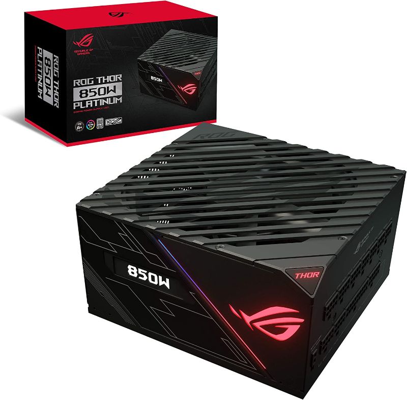 Photo 1 of  ASUS ROG Thor 850 Certified 850W Fully-Modular RGB Power Supply with LiveDash OLED Panel 