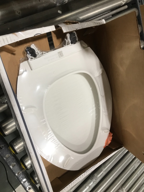 Photo 2 of  KOHLER K-4636-0 Cachet Quiet Close Toilet Seat, White, Elongated 