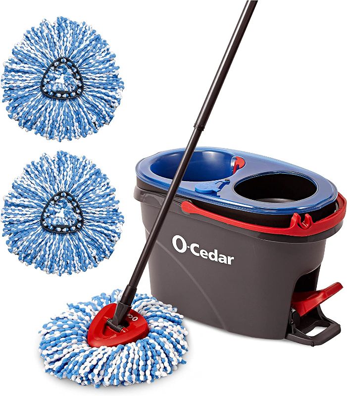 Photo 1 of  O-Cedar EasyWring RinseClean Microfiber Spin Mop & Bucket Floor Cleaning System with 2 Extra Refills 
