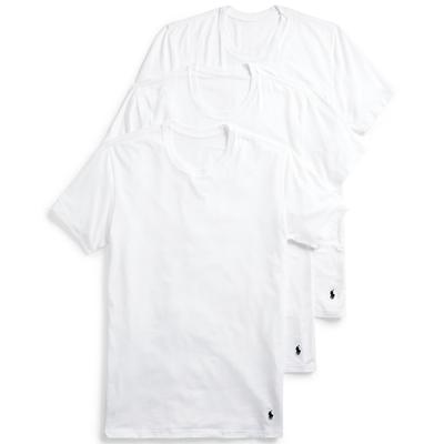 Photo 1 of  Polo Ralph Lauren 4D-Flex Lux Cotton Blend Short Sleeve Undershirt Crews 3-Pack, SIZE M