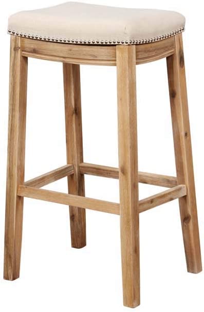 Photo 1 of  Linon Home Claridge Acacia Bar Stool 