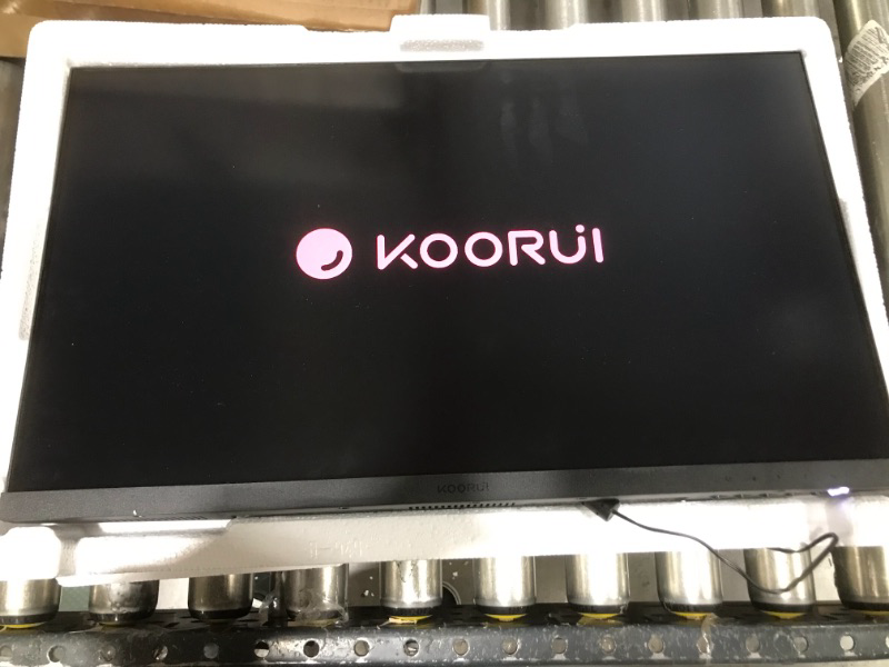 Photo 3 of KOORUI 24 Inch Computer Monitor Full HD 1920 x 1080p VA Display 75Hz 3000:1 Contrast Ratio with HDMI, VGA, Frameless, 75 x 75 mm VESA Mountable, Ergonomic Tilt, Black