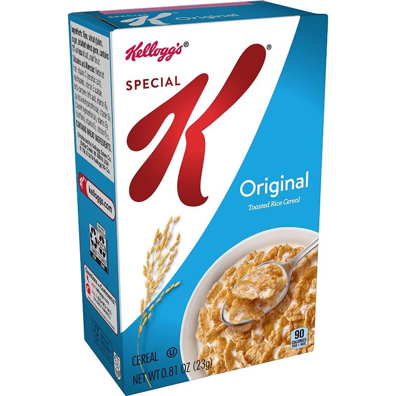 Photo 1 of  Kellogg's Special K, Breakfast Cereal, Original, .81oz (70 Count) BEST BY 12 JAN 2023