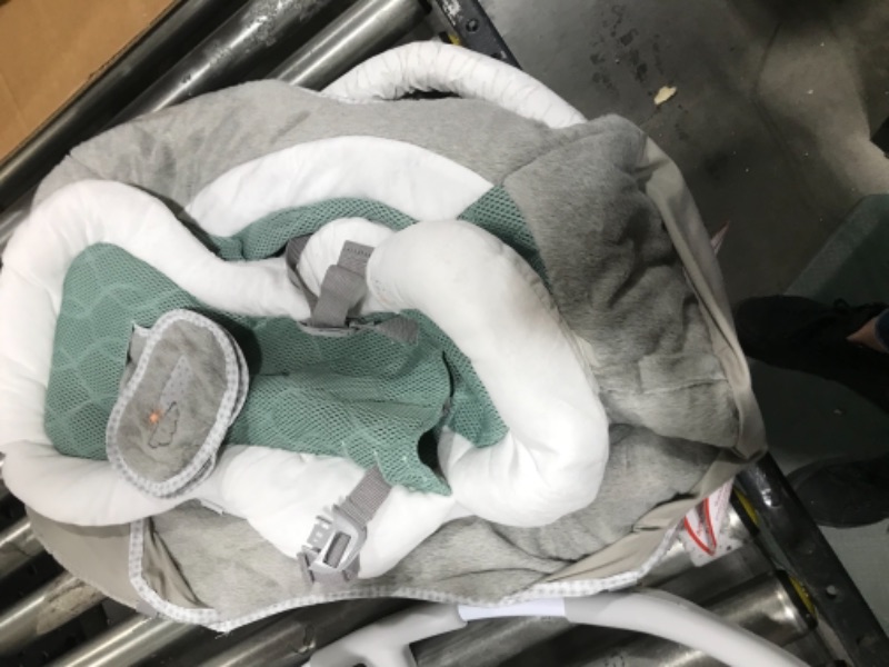 Photo 1 of Ingenuity InLighten 2-in-1 Baby Swing & Rocker - Cool Mesh Fabric, Vibrations, Swivel Infant Seat, Nature Sounds, Light Up Mobile - Pemberton