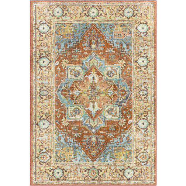 Photo 1 of 2 Ft. 7 in. X 4 Ft. Leicester Machine Woven Rectangle Rug - Multi Color