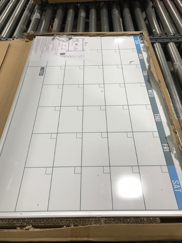 Photo 2 of XBoard Magnetic Calendar Whiteboard 36" x 24" - Monthly Calendar Dry Erase Board, White Board + Colorful Calendar Board, Silver Aluminium Framed Monthly Planning Board 36" x 24" - Calendar